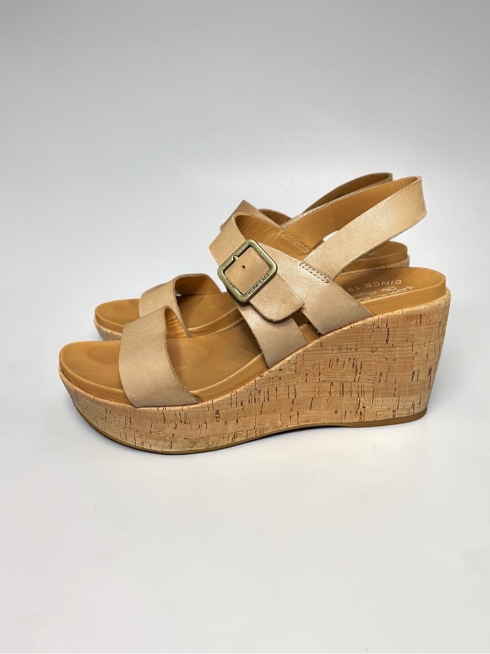 🌻Kork-Ease Aimeho Wedge Sandal Leather Platform Cork Comfort Shoes Women Size 9